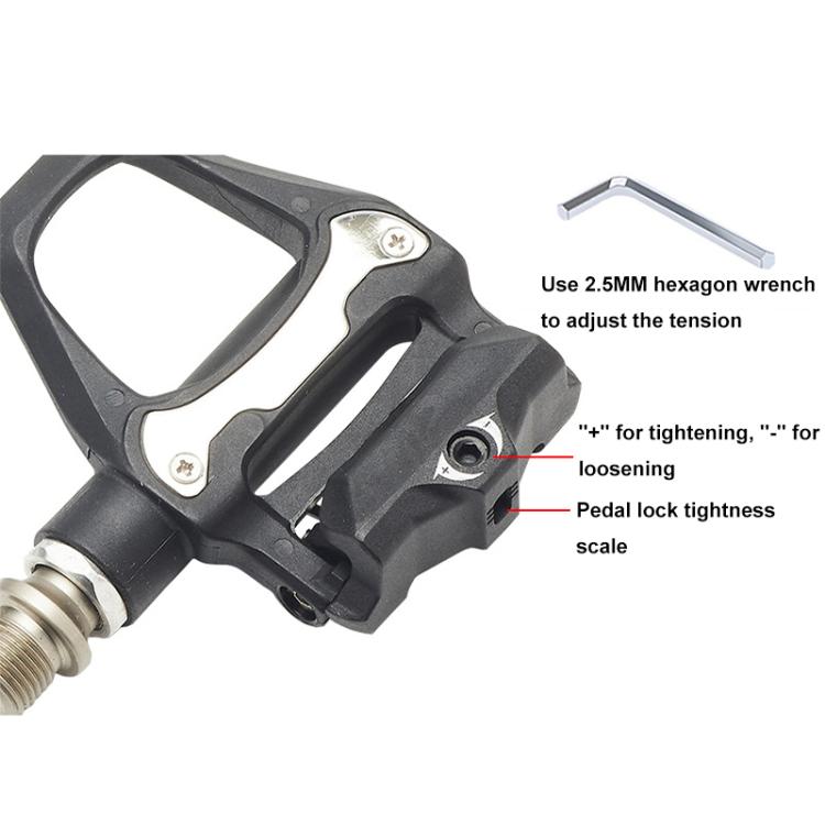 RACEWORK 1pair Road Bicycle Riding Anti-slip Self-locking Pedals