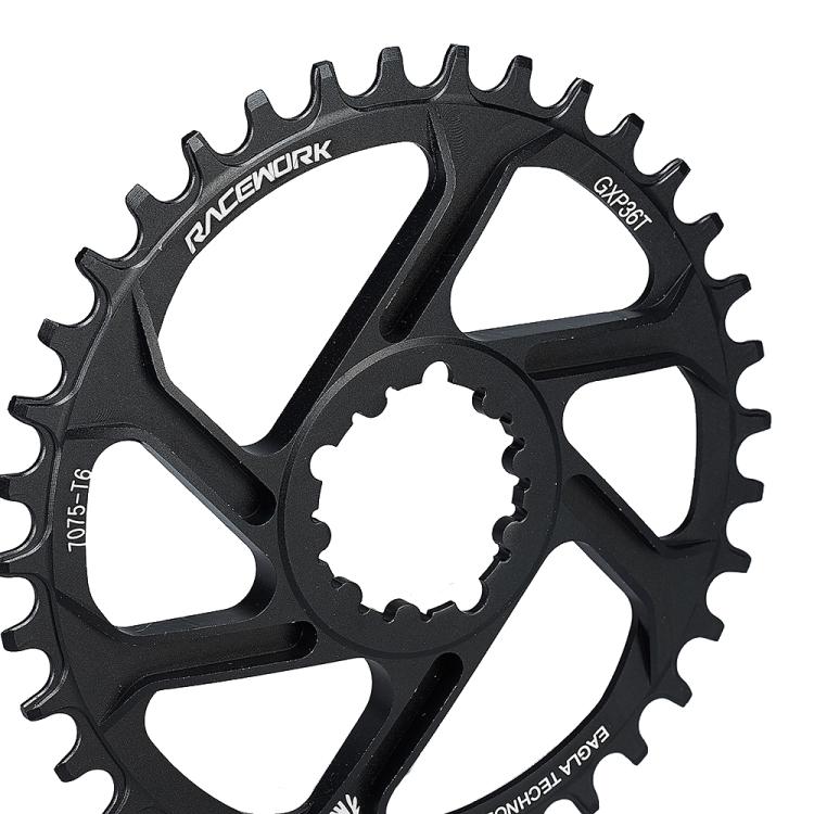 RACEWORK 7075-T6 For SRAM Mountain Bike Single Plate Round Bicycle Sprocket