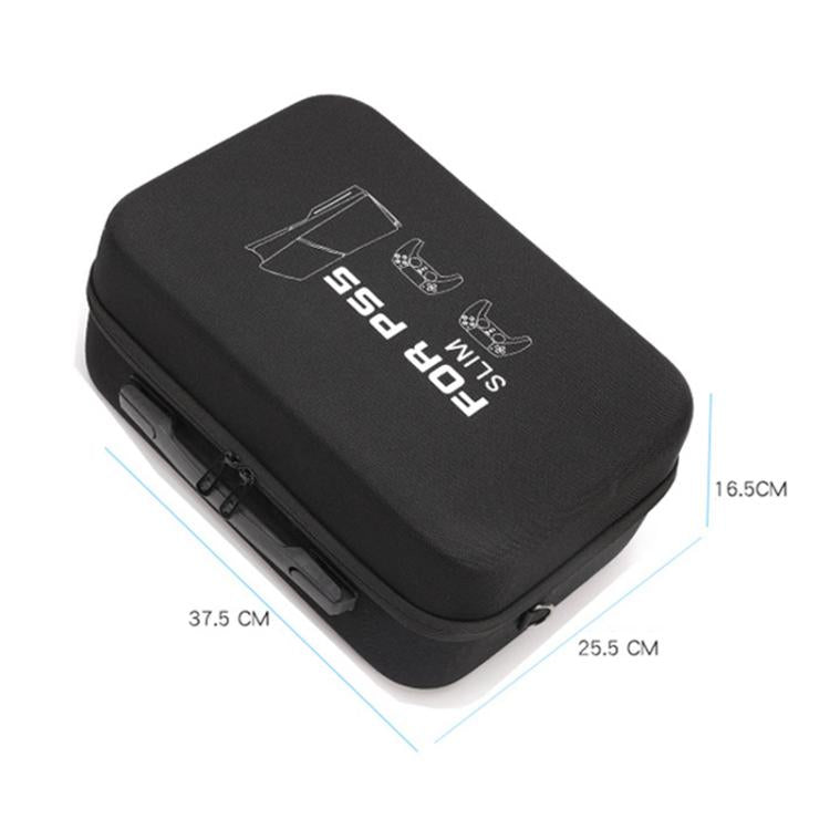 BKANO For Sony PS5 Slim Storage Bag Hard-Shell Shoulder Suitcase Storage Case