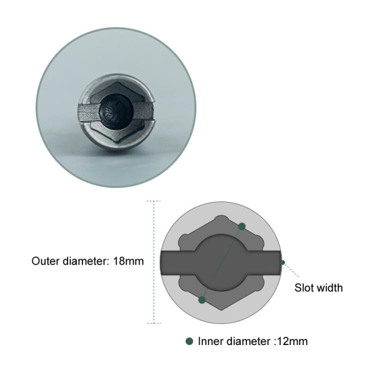 Open Socket Wrench Slotted 65mm Power Wing Butterfly Nut Socket