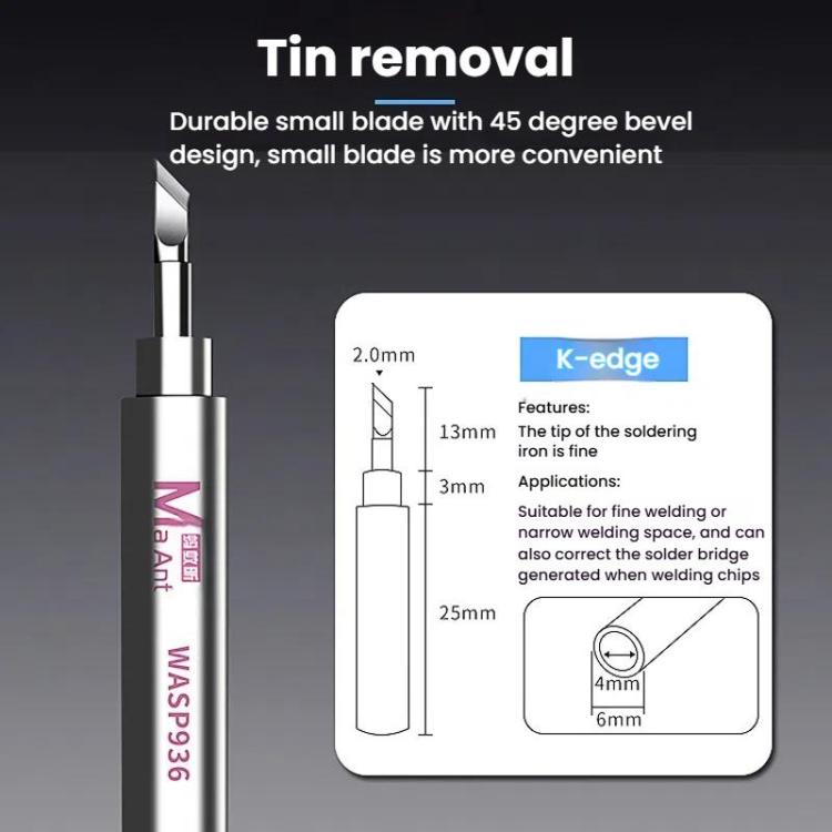 MaAnt WASP936 Universal Flying Wire Soldering Iron Tip Lead-Free Soldering Tip
