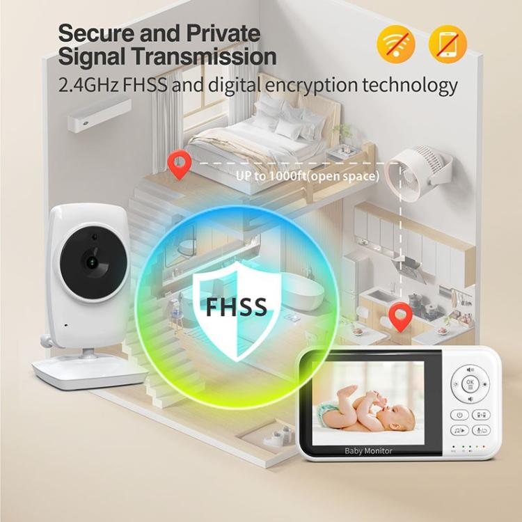 3.2 inch LCD Wireless Video Baby Monitor 2 Way Audio Talk Night Vision Surveillance Security Camera