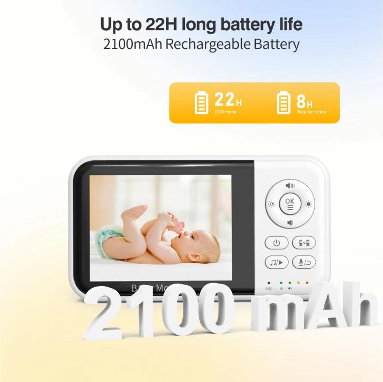 3.2 inch LCD Wireless Video Baby Monitor 2 Way Audio Talk Night Vision Surveillance Security Camera