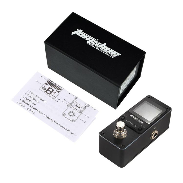 TOM'SLINE Mini Foot-operated Guitar Effects Pedal Tuner