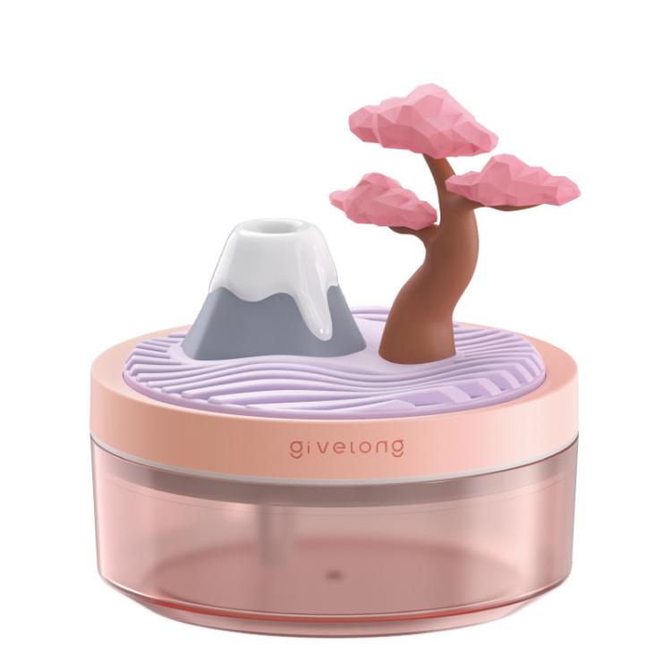Givelong Mini Portable Landscape Humidifier Plant Pot Hydrator Mister USB Car Spray Aromatherapy Diffuser