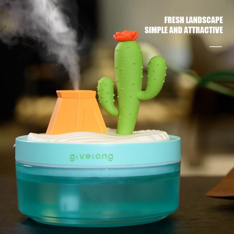 Givelong Mini Portable Landscape Humidifier Plant Pot Hydrator Mister USB Car Spray Aromatherapy Diffuser