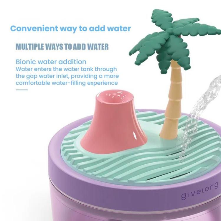 Givelong Mini Portable Landscape Humidifier Plant Pot Hydrator Mister USB Car Spray Aromatherapy Diffuser