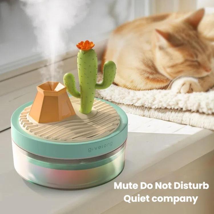 Givelong Mini Portable Landscape Humidifier Plant Pot Hydrator Mister USB Car Spray Aromatherapy Diffuser