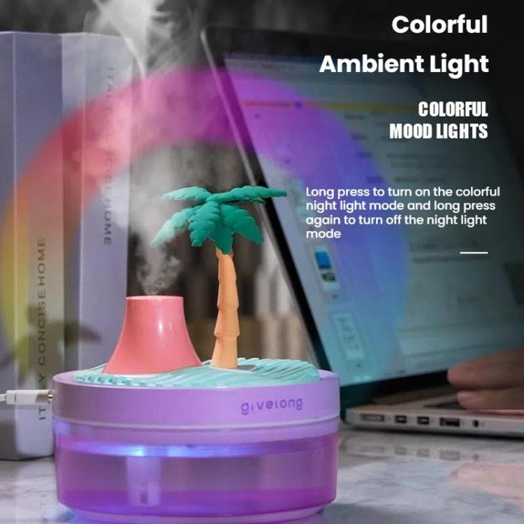 Givelong Mini Portable Landscape Humidifier Plant Pot Hydrator Mister USB Car Spray Aromatherapy Diffuser