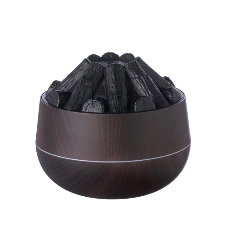 Simulated Charcoal Fire Ambient Night Light Humidifier USB Large Mist Flame Humidifier
