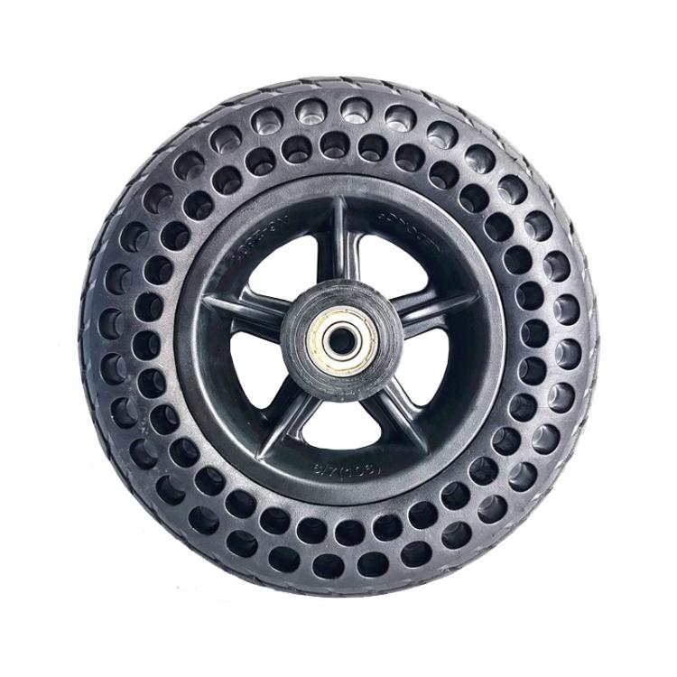 7 Inch Power Wheelchair Front Wheels Pneumatic Free Honeycomb Solid Tire Set Assembly Complete Wheel Set