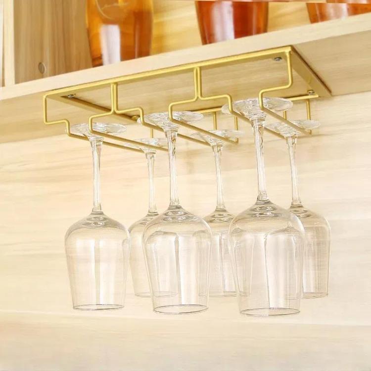Upside Down Hanging Wine Cup Holder Cabinet Goblet Bracket Hanging Wine Glass Holder