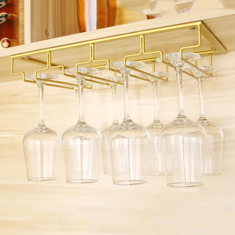 Upside Down Hanging Wine Cup Holder Cabinet Goblet Bracket Hanging Wine Glass Holder