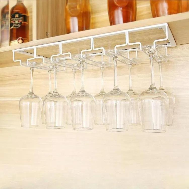 Upside Down Hanging Wine Cup Holder Cabinet Goblet Bracket Hanging Wine Glass Holder