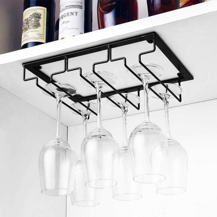 Upside Down Hanging Wine Cup Holder Cabinet Goblet Bracket Hanging Wine Glass Holder