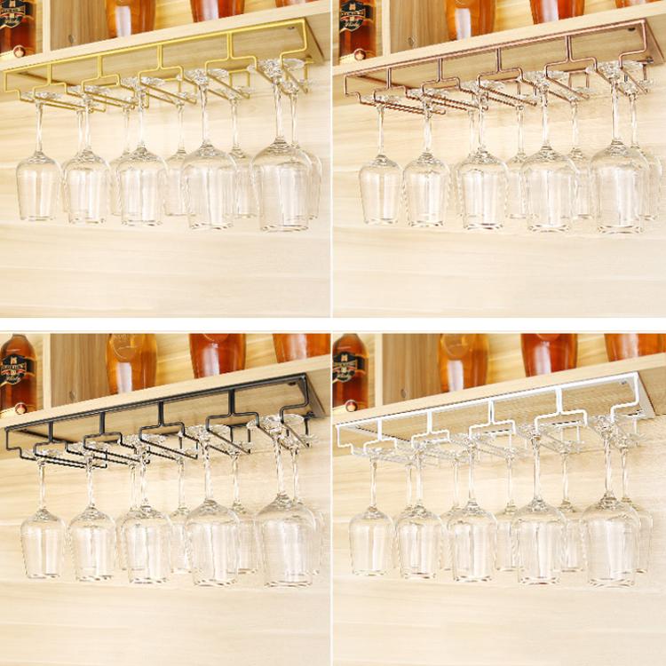 Upside Down Hanging Wine Cup Holder Cabinet Goblet Bracket Hanging Wine Glass Holder