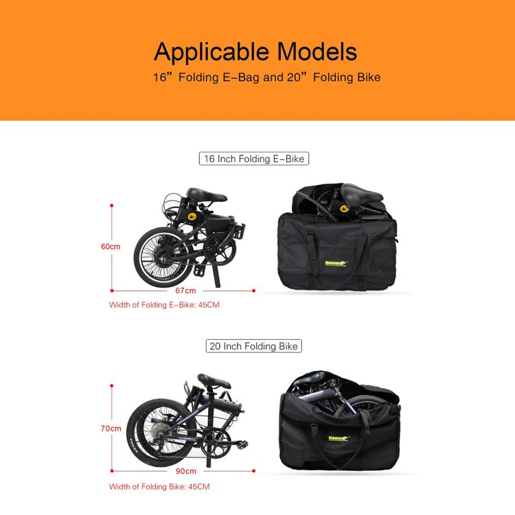 Rhinowalk 16/20 inch Portable Folding Bicycle Loading Bag Bicycle Storage Bag