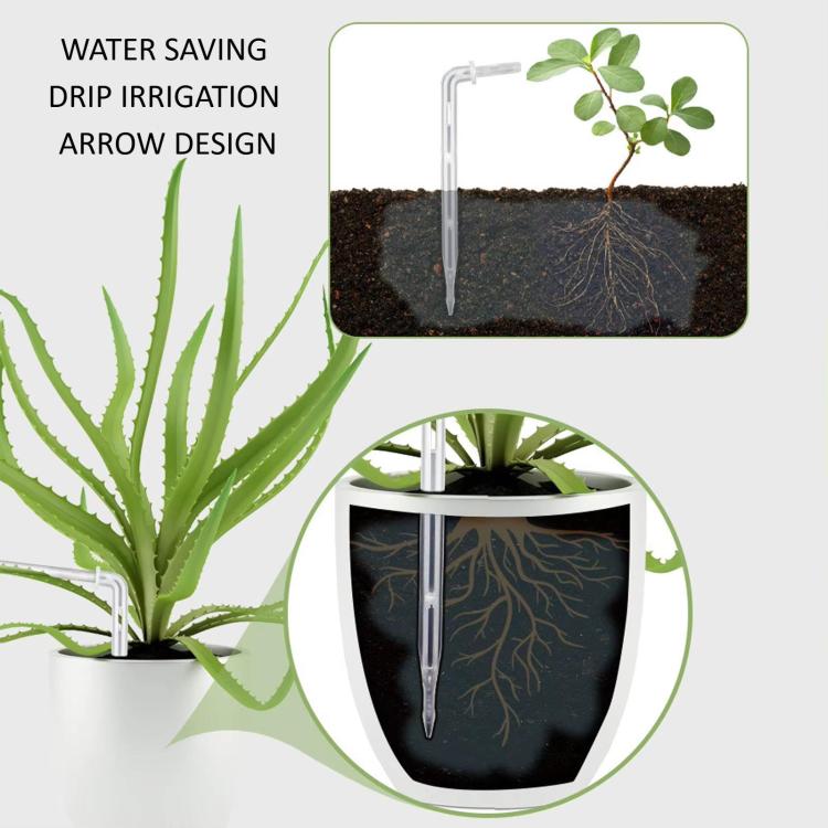 Smart Dual Pump Automatic Watering System 20 Drip Emitters Kit For Garden Plants - Battery/Electric Powered