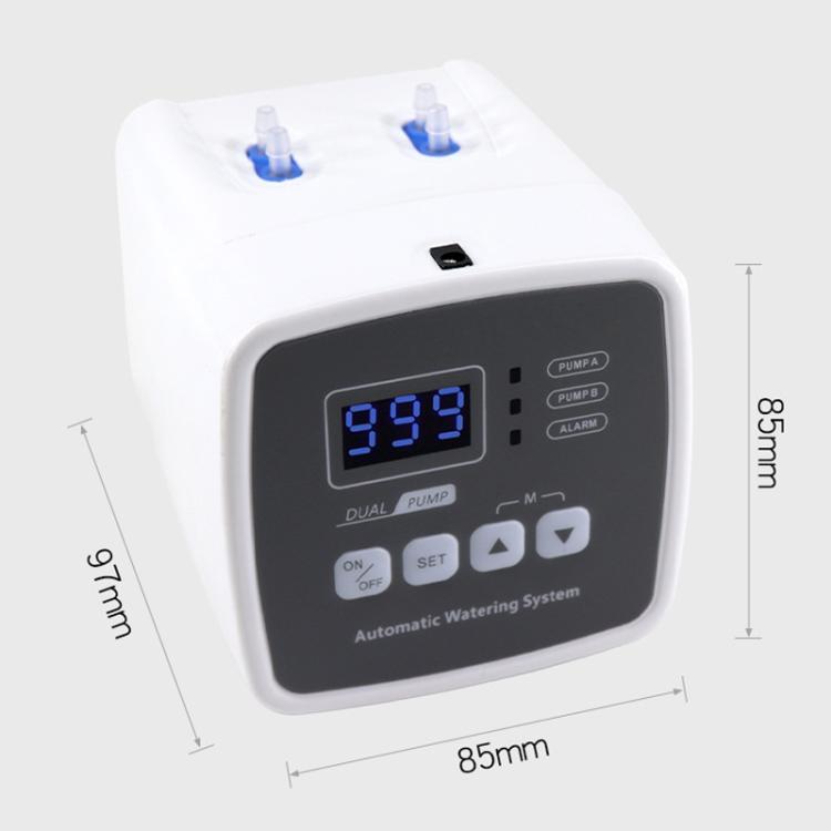 Smart Dual Pump Automatic Watering System 20 Drip Emitters Kit For Garden Plants - Battery/Electric Powered