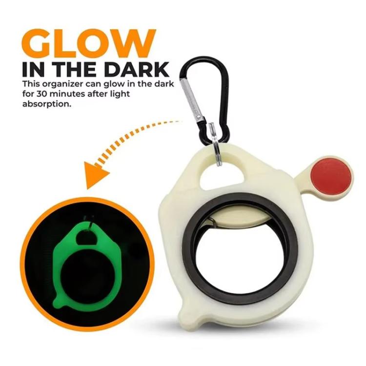 Night Light Tie Organizer Portable Hardware Tool Storage Device