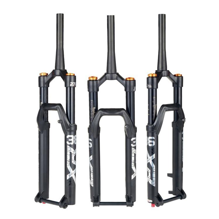 KRSEC XR36 Front Fork Straight Taper Tube Barrel Axle Mountain Bike Wire Damping Forks