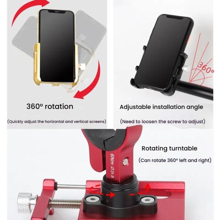 ENLEE E-300 Bicycle Cell Phone Holder Cycling Shockproof Navigation Mount