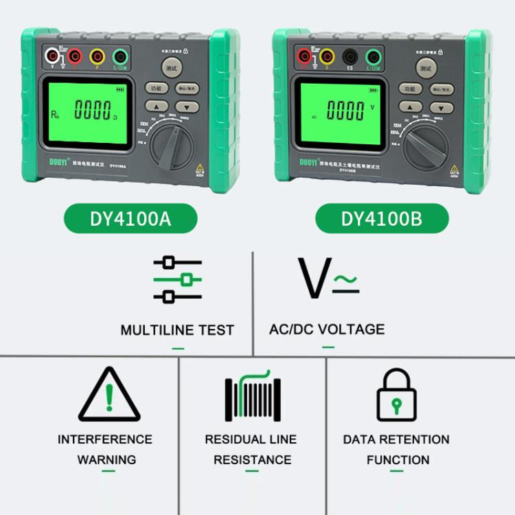 DUOYI Digital Ground Resistance Meter Tester