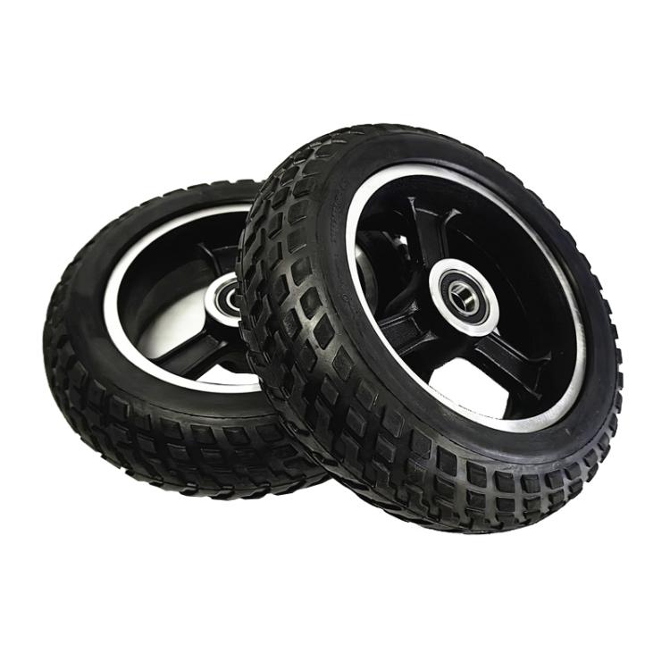 6inch Electrical Scooter Trolley Wheel 6 x 2 Solid Tires Whole Aluminum Wheels
