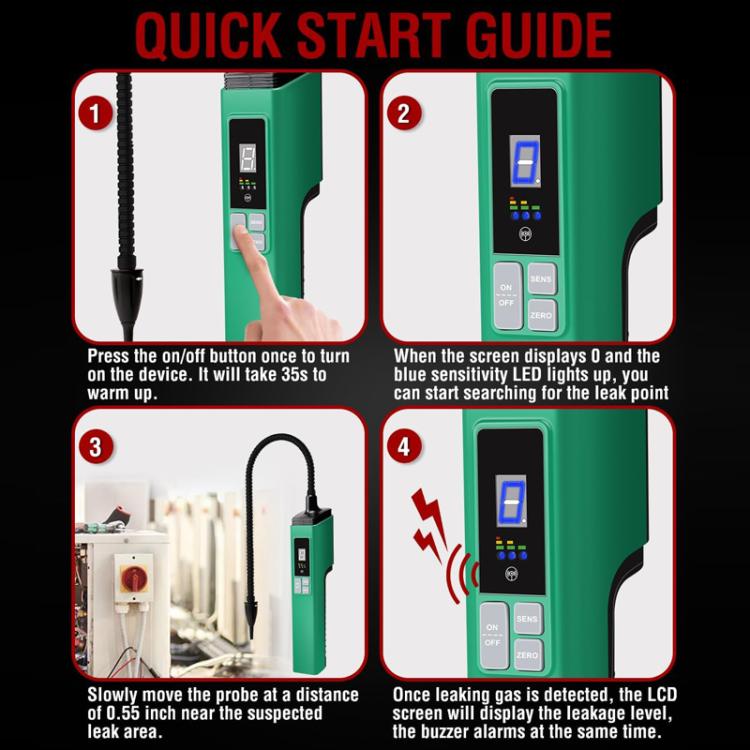 Automotive Snow Detection High Sensitivity Refrigerant Halogen Leak Detector