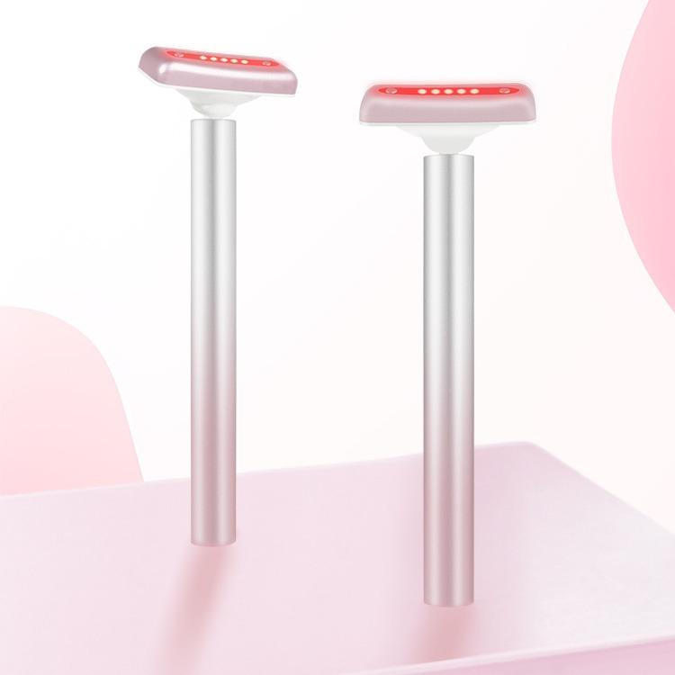 Red Light Facial Wand Eye Neck Massager With Vibrating for Lifting, Dark Circle Reduction