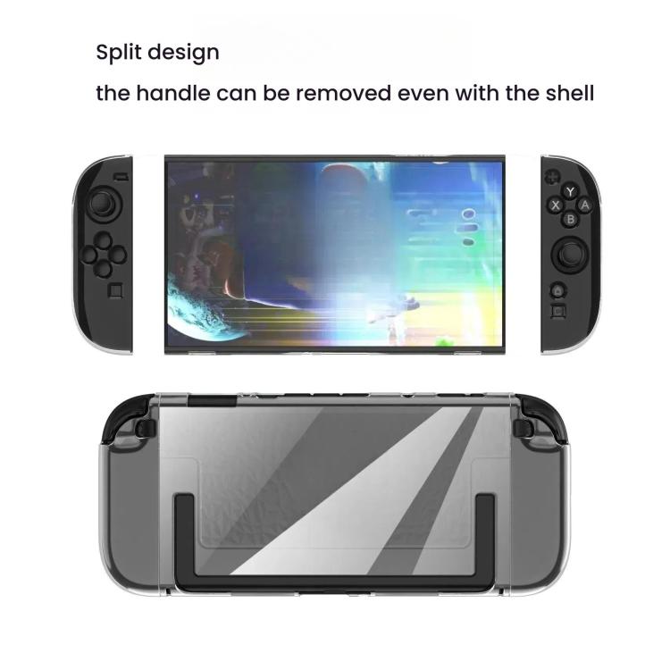 For Nintendo Switch 2 TPU+PC Split Transparent Case Cover Shockproof Shell