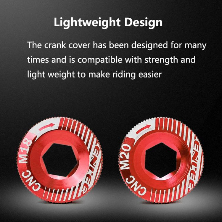 ENLEE Aluminum Bicycle Crank Cover Crank Screws