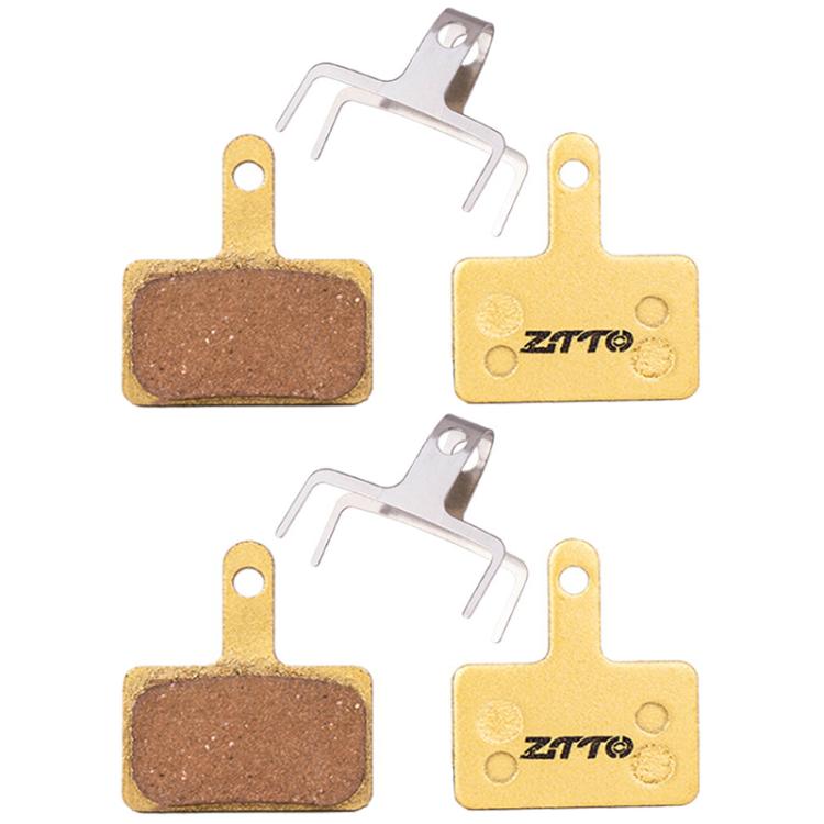 2pairs ZTTO Mountain Bike Full Metal Copper Base Lining Oil Disc Block Brake Pad