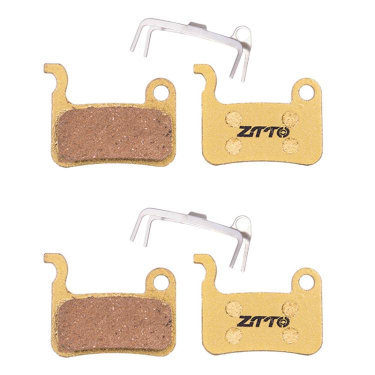 2pairs ZTTO Mountain Bike Full Metal Copper Base Lining Oil Disc Block Brake Pad