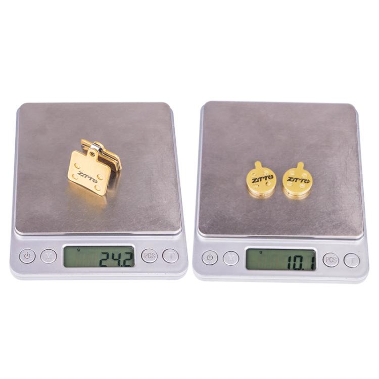 2pairs ZTTO Mountain Bike Full Metal Copper Base Lining Oil Disc Block Brake Pad