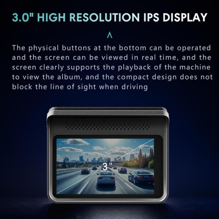 Anytek T2 PRO 3.0 Inch 2K HD Night Vision Recorder Hidden Car Camera Front And Rear Dual Recording