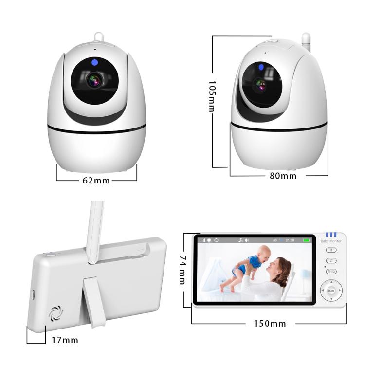 5 inch 1080P HD Baby Watcher Baby Monitor Camera