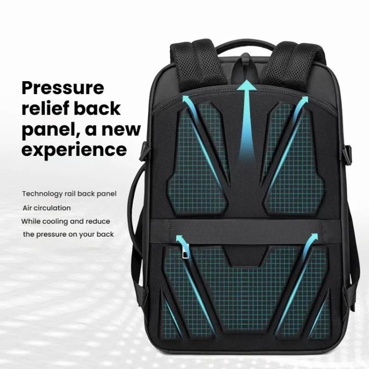Wiersaam Men Anti-Theft Business Laptop Backpack 15.6 Inch Computer Bag With USB & Type-C Charging Ports