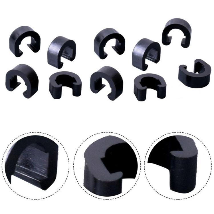 50pcs ZTTO Bicycle Plastic C-Clips Mountain Bike Shifter Cable Brake Clamps