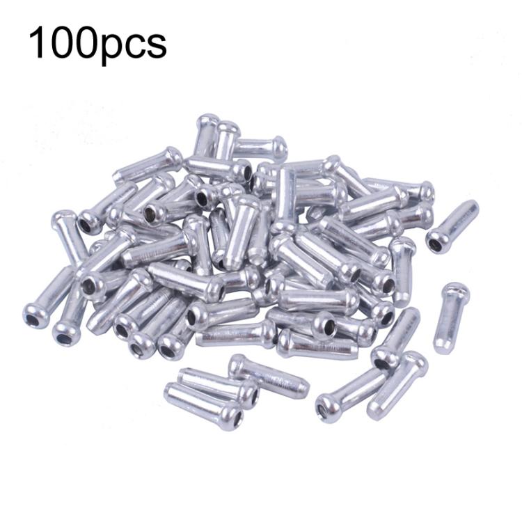 100pcs ZTTO Aluminum Bicycle Brake Shifter Bobbin Caps Mountain Bike Cable Tail Cap