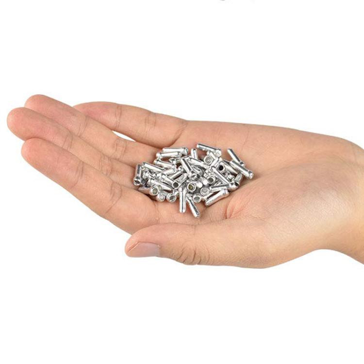 100pcs ZTTO Aluminum Bicycle Brake Shifter Bobbin Caps Mountain Bike Cable Tail Cap