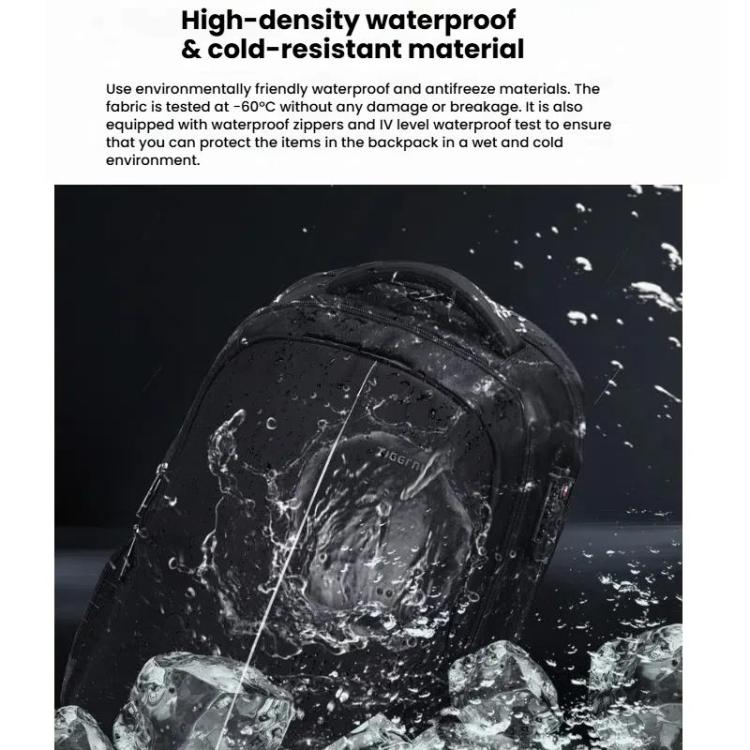 Men Business Anti-Theft Laptop Backpack With USB Charging Port, Reflective Strips & TSA Lock