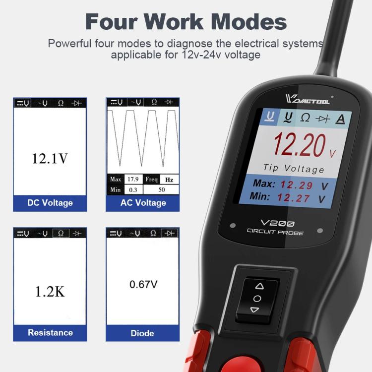 VDIAGTOOL 6-42V Automotive Circuit Tester