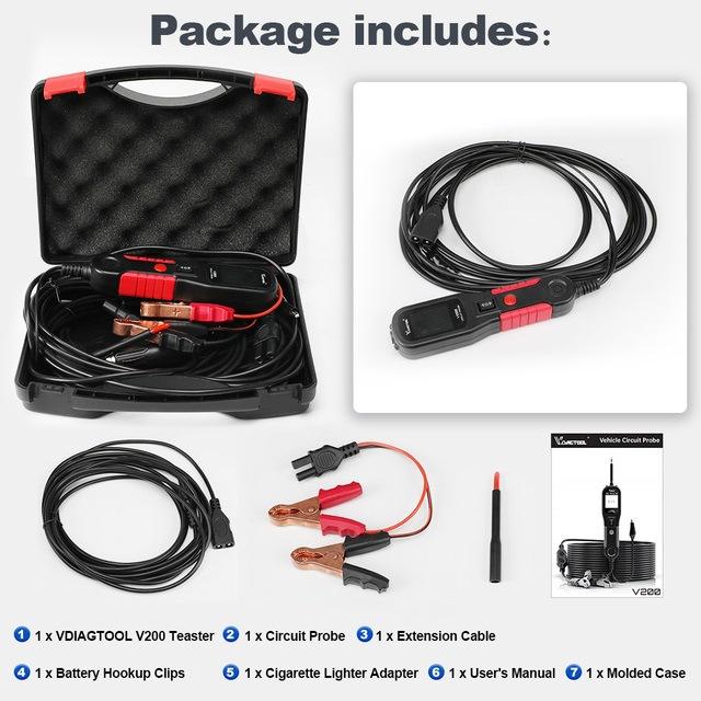 VDIAGTOOL 6-42V Automotive Circuit Tester