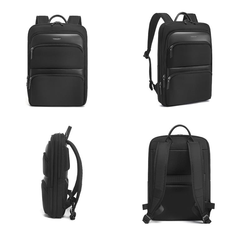 Men Expandable Waterproof Lightweight Laptop Backpack With Floating Zipper