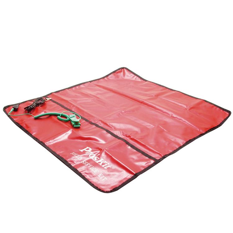 ProsKit 8PK-AS07-1 26x24 Inch ESD Anti-Static Work Mat with 2m Wrist Strap & 3m Grounding Cord