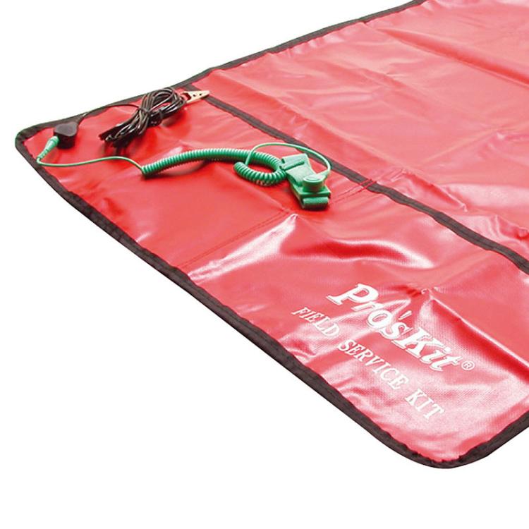 ProsKit 8PK-AS07-1 26x24 Inch ESD Anti-Static Work Mat with 2m Wrist Strap & 3m Grounding Cord