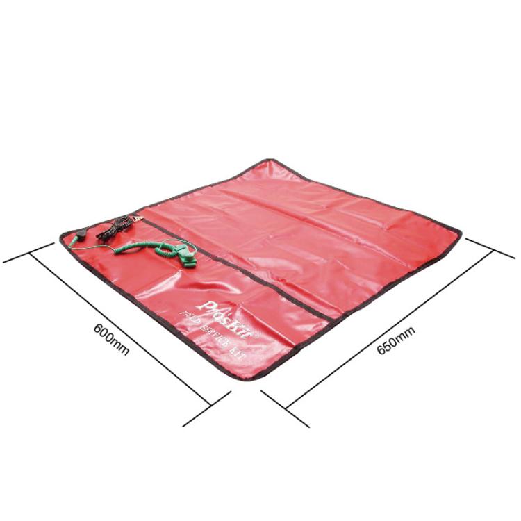 ProsKit 8PK-AS07-1 26x24 Inch ESD Anti-Static Work Mat with 2m Wrist Strap & 3m Grounding Cord