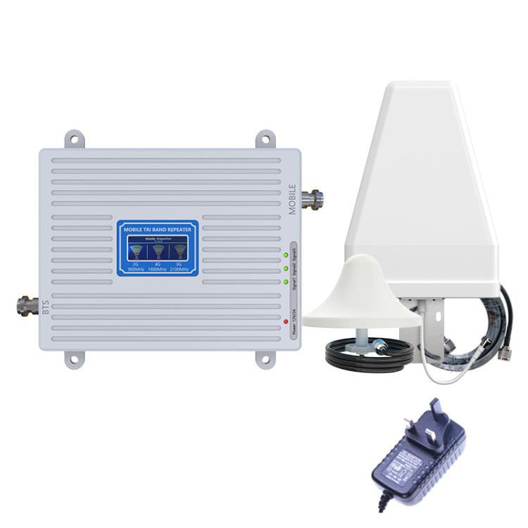 Triple-Band 900/1800/2100 Mobile Phone Signal Reception Booster Amplifier