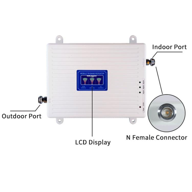 Triple-Band 900/1800/2100 Mobile Phone Signal Reception Booster Amplifier